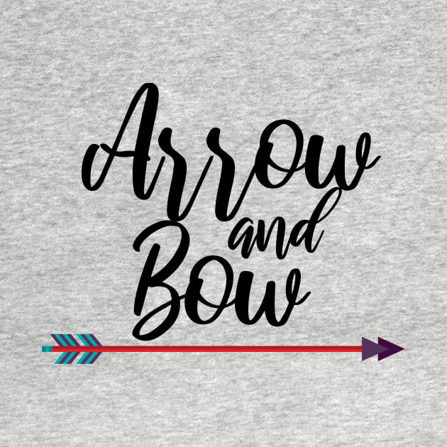 Archery arrow and bow by maxcode